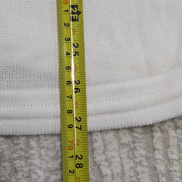 Escada White Knit Sweater Beaded Embellished Anchor Nautical Old Money Coastal - Picture 7 of 7